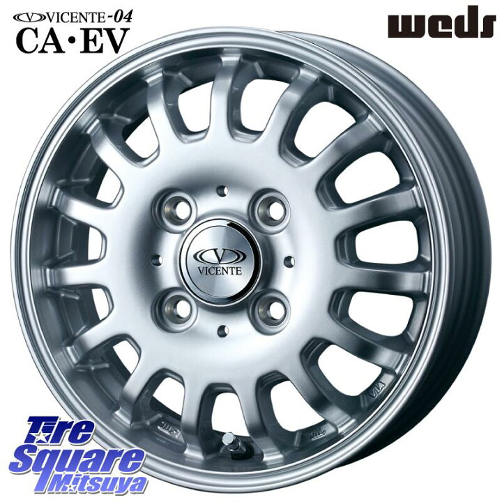 楽天市場】WEDS 35665 ヴィセンテ04 VICENTE-04 EV ホイール 14インチ 