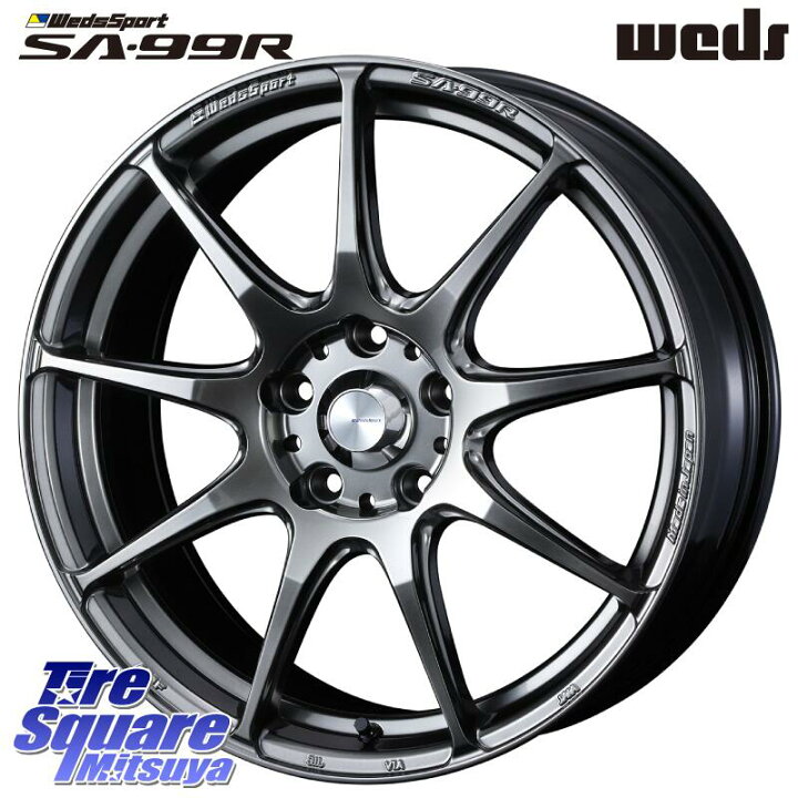 楽天市場】WEDS ウェッズ スポーツ SA99R SA-99R PSB 17インチ 