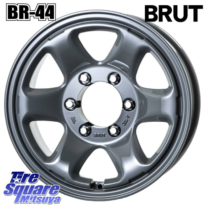 楽天市場】BRUT ブルート BR-44 BR44 インセット-5 ホイール 16インチ 