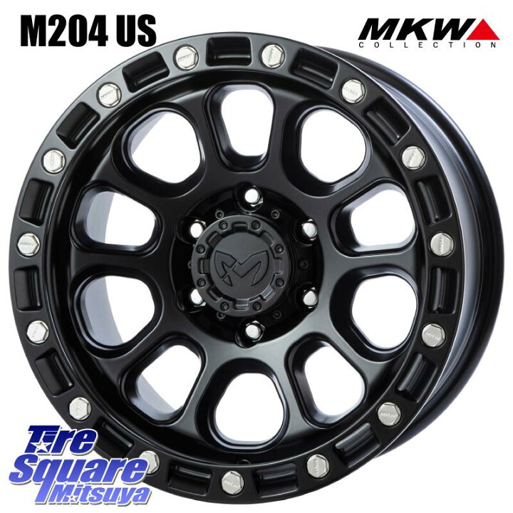 楽天市場】MKW M204 ブラックキャット 17インチ 17 X 8.0J +20 6穴 