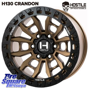 HOSTILE H130 CRANDON �N�����h�� BR �z�C�[�� 17�C���` 17 X 9.0J +0 6�� 139.7 �z�C�[���̂� 4�{���i