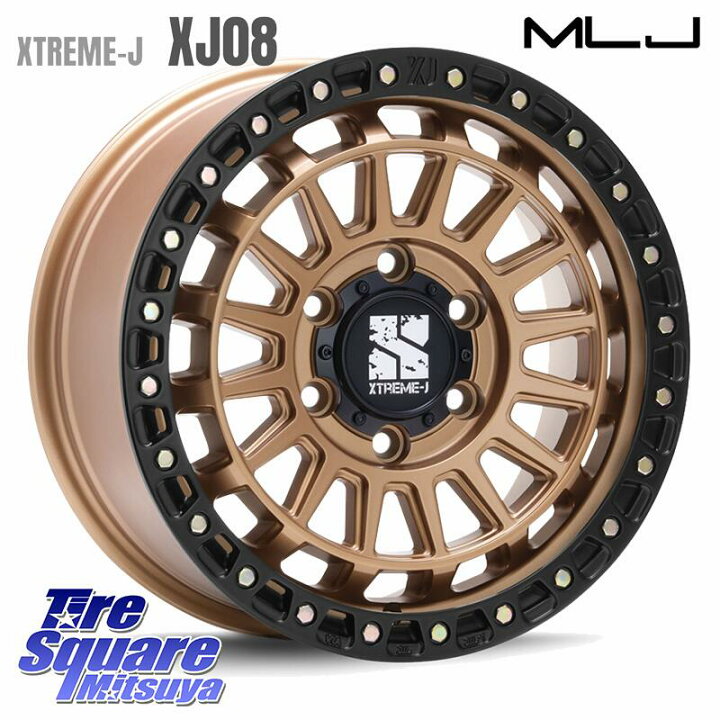 楽天市場】MLJ XJ08 XTREME-J ホイール 17インチ 17 X 8.0J(M14) +50 6 