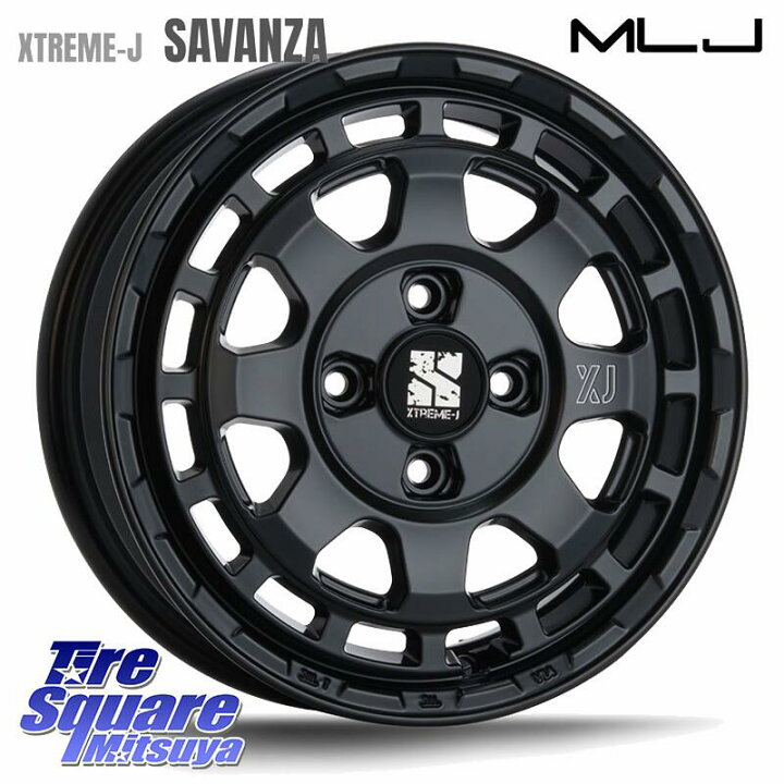 楽天市場】MLJ SAVANZA サバンザ XTREME-J ホイール 14インチ 