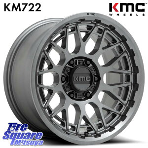KMC KM722 TECHNIC Anthracite 6Lug 17�C���` 17 X 8.5J +18 6�� 139.7 �z�C�[���̂� 1�{���i GUN226�n�C���b�N�X �g���C�g��GSR