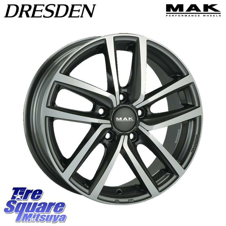 楽天市場】阿部商会 MAK DRESDEN ホイール 17インチ 17 X 7.0J(VW 