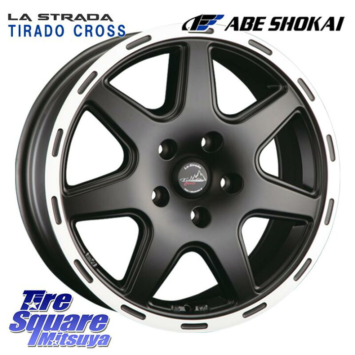楽天市場】阿部商会 TIRADO CROSS ホイール 17インチ 17 X 7.0J(US) + 