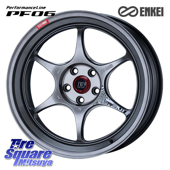 楽天市場】ENKEI エンケイ PerformanceLine PF06 シルバー ホイール 17  