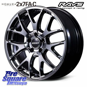 RAYS �y���i����v�⍇���z HOMURA 2x7FA-C �u���b�N���^���R�[�g �z�C�[�� 18�C���` 18 X 7.5J +45 5�� 114.3 �z�C�[���̂� 4�{���i C-HR 30�n�A���t�@�[�h 90�n�m�A ���H�N�V�[ 30�n���F���t�@�C�A 50�n�G
