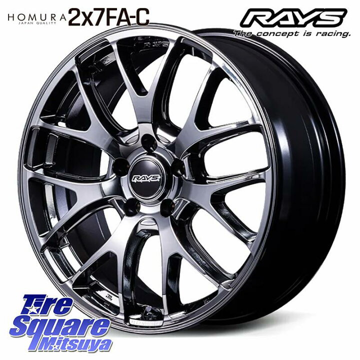 楽天市場】RAYS 【欠品次回要問合せ】 HOMURA 2x7FA-C ブラックメタル 