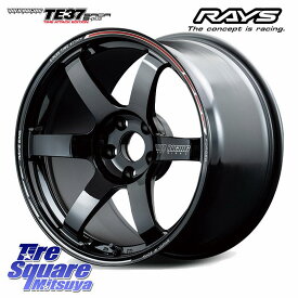 RAYS 【欠品次回5~6月】 TE37 SAGA S-plus TIME ATTACK EDITION VOLK RACING 鍛造 ホイール 18インチ 18 X 8.5J(M14B) +36 5穴 114.3 ブリヂストン アレンザ ALENZA LX200 サマータイヤ 235/60R18 レクサスNX20系