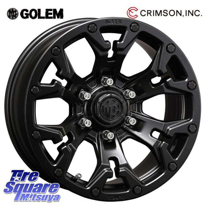 楽天市場】CRIMSON クリムソン GOLEM ゴーレム 17インチ 17 X 8.0J +20 