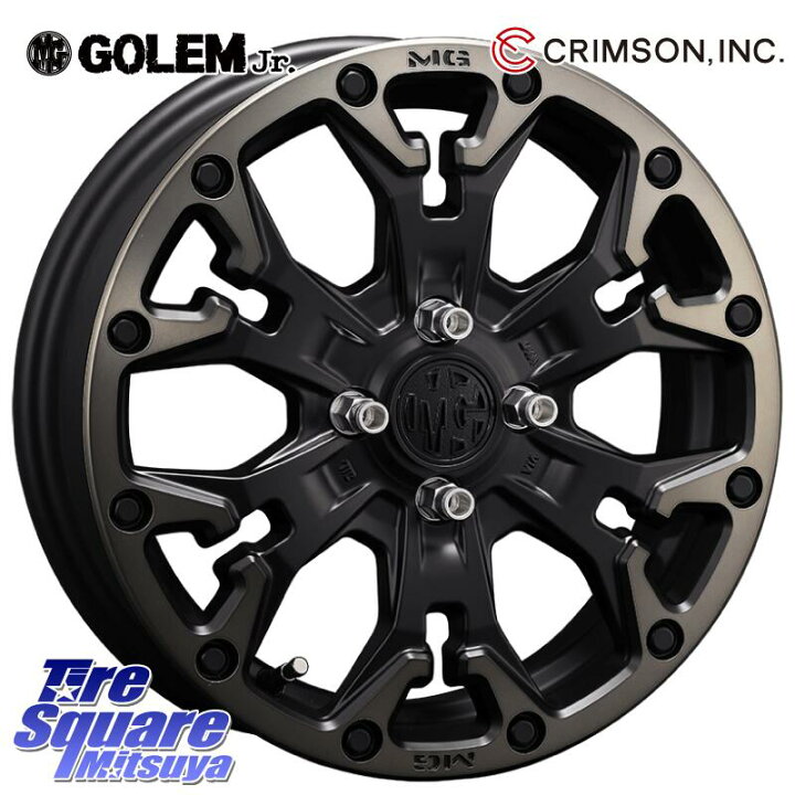 楽天市場】CRIMSON MG GOLEM Jr ホイール 15インチ 15 X 4.5J +43 4穴 