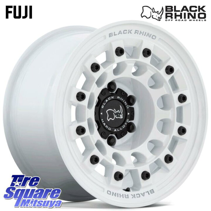楽天市場】BLACK RHINO FUJI フジ ホイール 17インチ 17 X 8.0J +20 6 