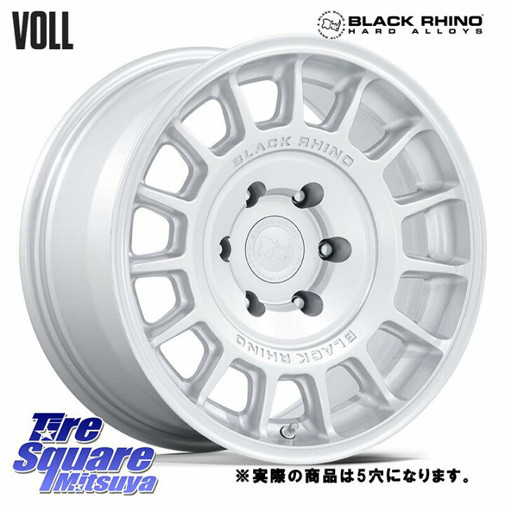 楽天市場】BLACK RHINO VOLL ボル シルバー ホイール 17インチ 