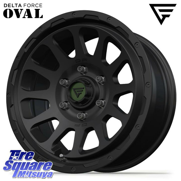 楽天市場】DELTA FORCE デルタフォース オーバル 6穴 ホイール 17 