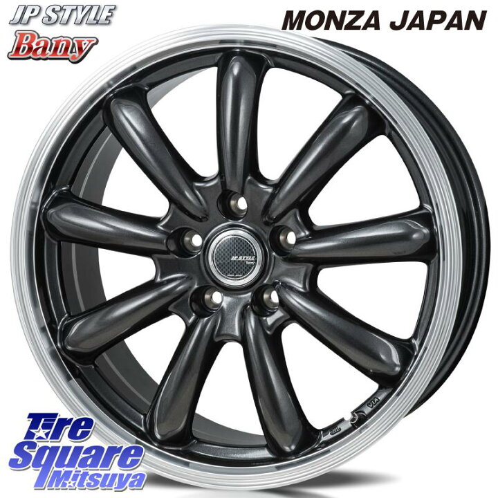 楽天市場】MONZA JP STYLE Bany ホイール 15インチ 15 X 6.0J +45 5穴 