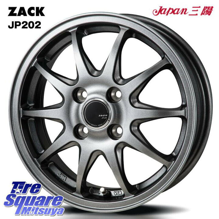 楽天市場】Japan三陽 ZACK JP202 ホイール 4本 14インチ 14 X 5.5J +40 