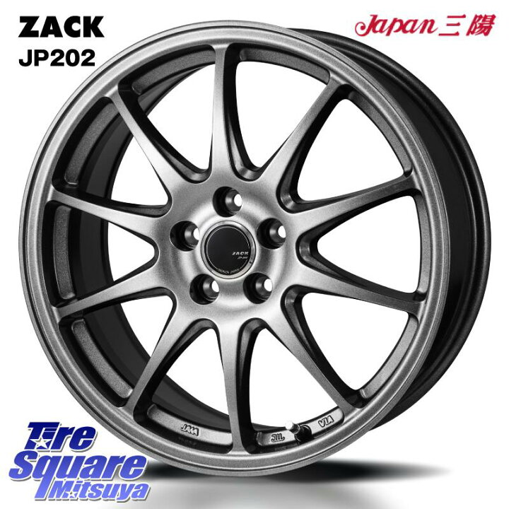楽天市場】Japan三陽 ZACK JP202 ホイール 4本 17インチ 17 X 7.0J +50 