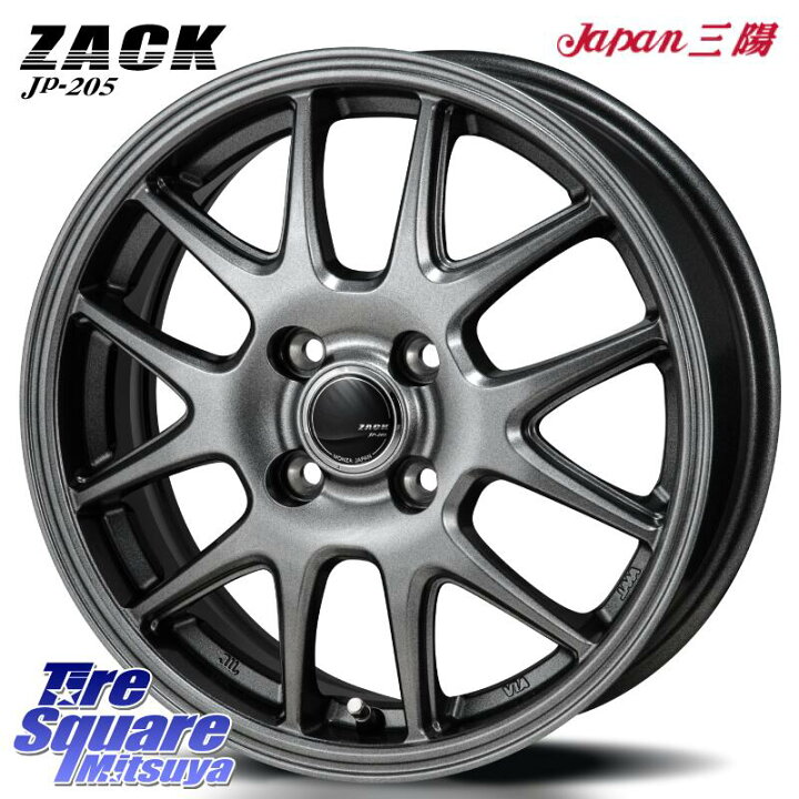 楽天市場】Japan三陽 ZACK JP-205 ホイール 14 X 4.5J +50 4穴 100 