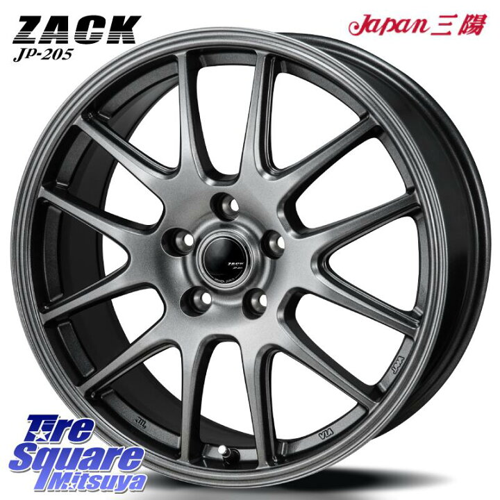 楽天市場】Japan三陽 ZACK JP-205 ホイール 18 X 7.5J +38 5穴 114.3 