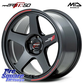 MANARAY MID RMP RACING TR50 ホイール 18インチ 18 X 8.5J(FK) +45 5穴 120 DUNLOP ダンロップ VEURO VE304 サマータイヤ 255/40R18 シビックTypeR