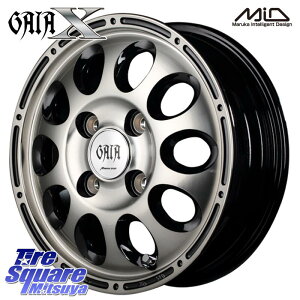MANARAY 【欠品次回11月下-12月上旬予定】MID GAIA X ガイアクロス キャリー・エブリィ専用 ホイール 12インチ 12 X 3.5J +45 4穴 100 ホイールのみ 4本価格 エブリイバン・キャリイ・スクラムバン・ク