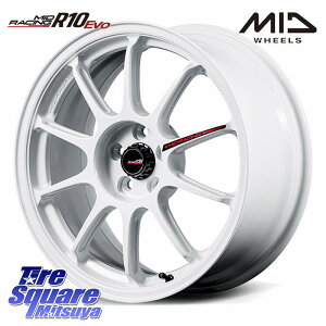MANARAY �y���i����6����-7����{�\��zMID RACING R10 EVO �z�C�[�� 18�C���` ���[�V���O 18 X 8.5J(M14B) +45 5�� 114.3 �z�C�[���̂� 4�{���i ���N�T�XIS 30�n��� �X�o�� �\���e��