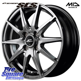 MANARAY MID SCHNEIDER シュナイダー SLS ホイール 13インチ 13 X 4.0J +43 4穴 100 VITOUR GALAXY F1 WSW ホワイトリボン 納期要確認商品 155/80R13