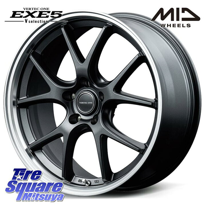 楽天市場】MANARAY MID VERTEC ONE EXE5 Vselection ホイール 18  