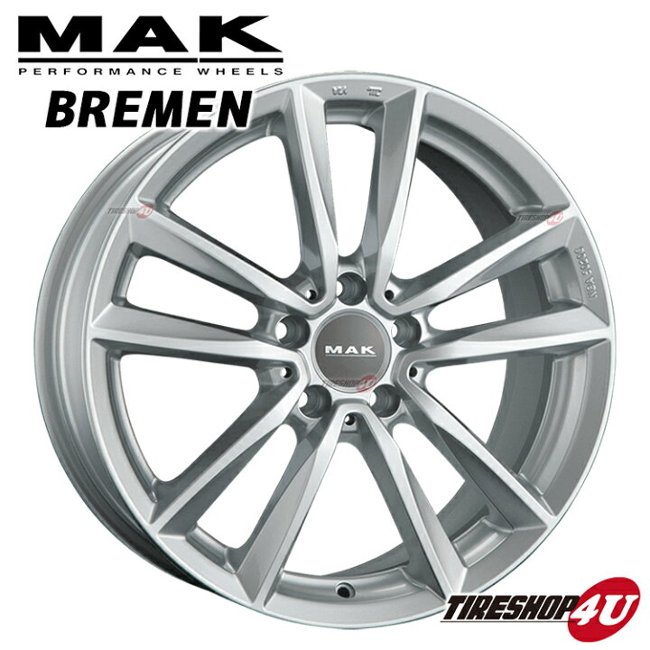 楽天市場】17インチ MAK BREMEN ブレーメン 17x8.0J 5/112 +48 HUB 