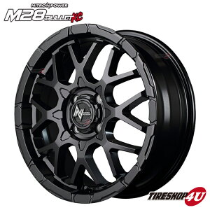 y11/15 őP100obNz15C` NITRO POWER M28 BULLET 15x5.0 4/100 +48 Z~OXubN iCgp[ obg ViA~zC[1{iMID Wheels }J 4{wő