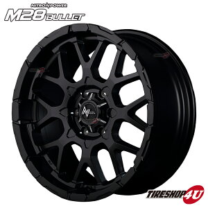 y11/15 őP100obNz16C` NITRO POWER M28 BULLET 17x8.0 6/139.7 +20 Z~OXubN/}VjO iCgp[ obg ViA~zC[1{iMID Wheels }J 4{wő
