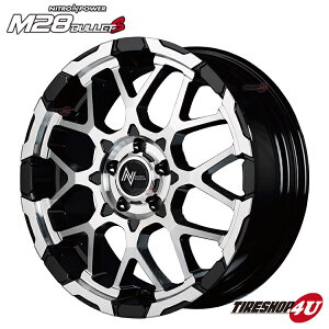 y11/15 őP100obNz18C` NITRO POWER M28 BULLET 18x7.0 5/114.3 +35 ubN/~[Jbg iCgp[ obg ViA~zC[1{iMID Wheels }J 4{wő