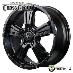 yő2000~OFFz16C` NITROPOWER CROSS CLAW 16x5.5 5/139.7 +20 Z~OXubN{sAXhh iCgp[ NXNE ViA~zC[Pi1{iMID Wheels }J 4{wő