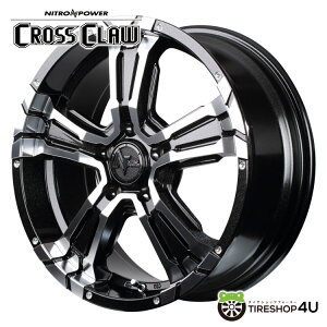 17インチ NITROPOWER CROSS CLAW 17x7.0 5/110 +31 ブラックメタリック+ミラーカット ナイトロパワー クロスクロウ 新品アルミホイール単品1本価格MID Wheels マルカ 4本購入で送料無料