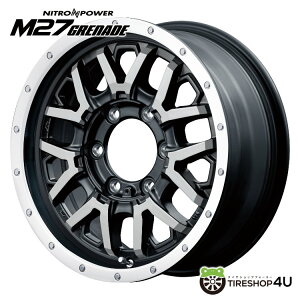 yőP15{z NITRO POWER M27 GRENADE 16x6.5J 6/139.7 +38 Z~OXubN/tWfBXN|bViCgp[ M27 Ol[hMID Wheels }JViA~zC[1{i [4{wő]