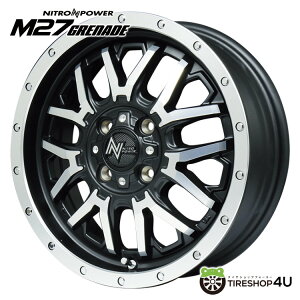 y11/15 őP100obNzNITRO POWER M27 GRENADE 15x5J 4/100 +48 Z~OXubN/tWfBXN|bViCgp[ M27 Ol[hMID Wheels }JViA~zC[1{i [4{w
