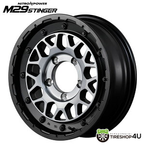 y11/15 őP100obNzNITRO POWER M29 STINGER 16x6J 5/139.7 -5 Z~OXubNNAiCgp[ M29 XeBK[MID Wheels }JViA~zC[1{i [4{wő]