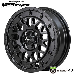 y11/15 őP100obNzNITRO POWER M29 STINGER 15x5J 4/100 +48 oubNiCgp[ M29 XeBK[MID Wheels }JViA~zC[1{i [4{wő]