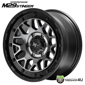 NITRO POWER M29 STINGER 17x8J 6/139.7 +20 Z~OXubNNAiCgp[ M29 XeBK[MID Wheels }JViA~zC[1{i [4{wő]