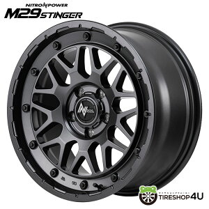 y11/15 őP100obNzNITRO POWER M29 STINGER 17x8J 5/114.3 +35 oubNiCgp[ M29 XeBK[MID Wheels }JViA~zC[1{i [4{wő]
