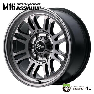y11/15 őP100obNzNITRO POWER M16 ASSAULT 17x6.5J 6/139.7 +38 XeB[NAiCgp[ M16 ATgMID Wheels }JViA~zC[1{i [4{wő]