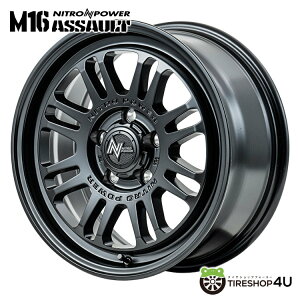 y11/15 őP100obNzNITRO POWER M16 ASSAULT 17x7J 5/114.3 +42 Z~OXubNiCgp[ M16 ATgMID Wheels }JViA~zC[1{i [4{wő]