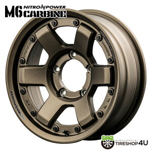 yőP10{z NITRO POWER M6 CARBINE 16x5.5J 5/139.7 +20 _[NuYiCgp[ M6 J[rMID Wheels }J Wj[ JB64 ViA~zC[1{i [4{wő]