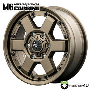 NITRO POWER M6 CARBINE 15x6J 6/139.7 +33 _[NuYiCgp[ M6 J[rMID Wheels }J nCG[X 200n o ViA~zC[1{i [4{wő]