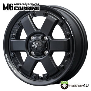 y11/15 őP100obNzNITRO POWER M6 CARBINE 15x4.5J 4/100 +45 KubNiCgp[ M6 J[rMID Wheels }JViA~zC[1{i [4{wő]
