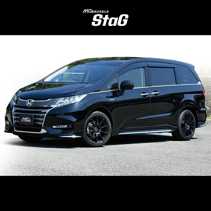 楽天市場】【最大P15倍】MID wheels StaG 15x4.5J 4/100 +43 HUB：67Φ 