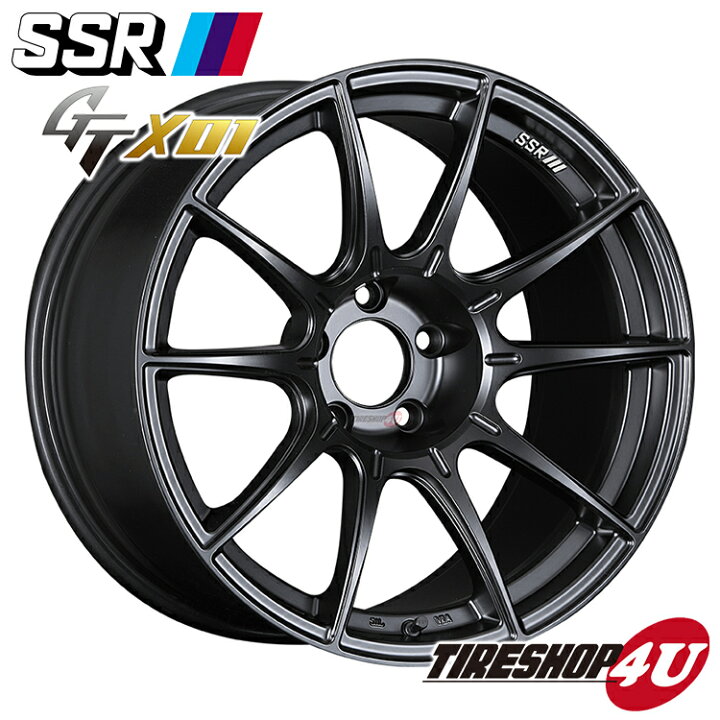 楽天市場】【抽選で全額Pバック】17インチSSR GTX01 17×8.0J 5H-100  
