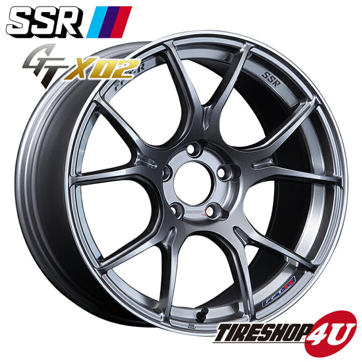楽天市場】18インチ TANABE SSR GTX02 18x8.5J 5/114.3 +50 HUB73Φ 