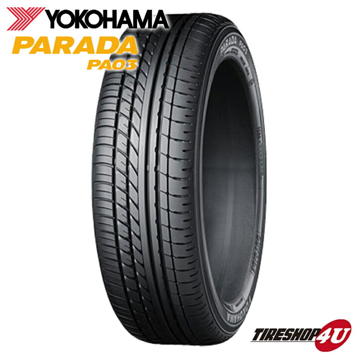 楽天市場】送料無料 新品 タイヤ YOKOHAMA PARADA PA03 225/50R18C RBL 